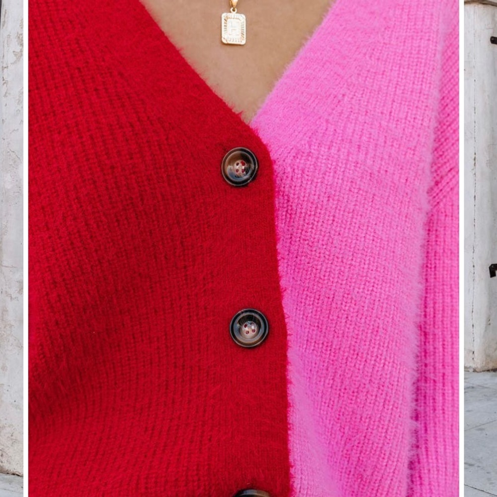 Colorblock Cardigan Sweater - Picture 4 of 4